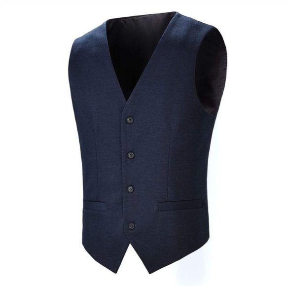 Jackets & Coats Mens Casual Dress Vest Waistcoat Navy Blue Poshmark